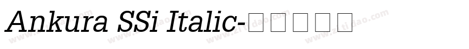Ankura SSi Italic字体转换